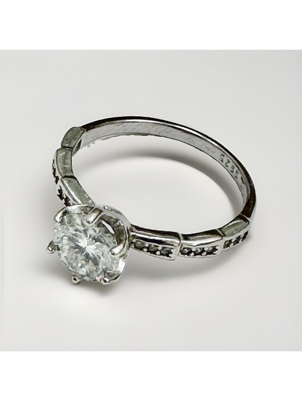 1 Ct Moissanite engagement Ring Size 6.25, 925 Sterling Silver [COPY]